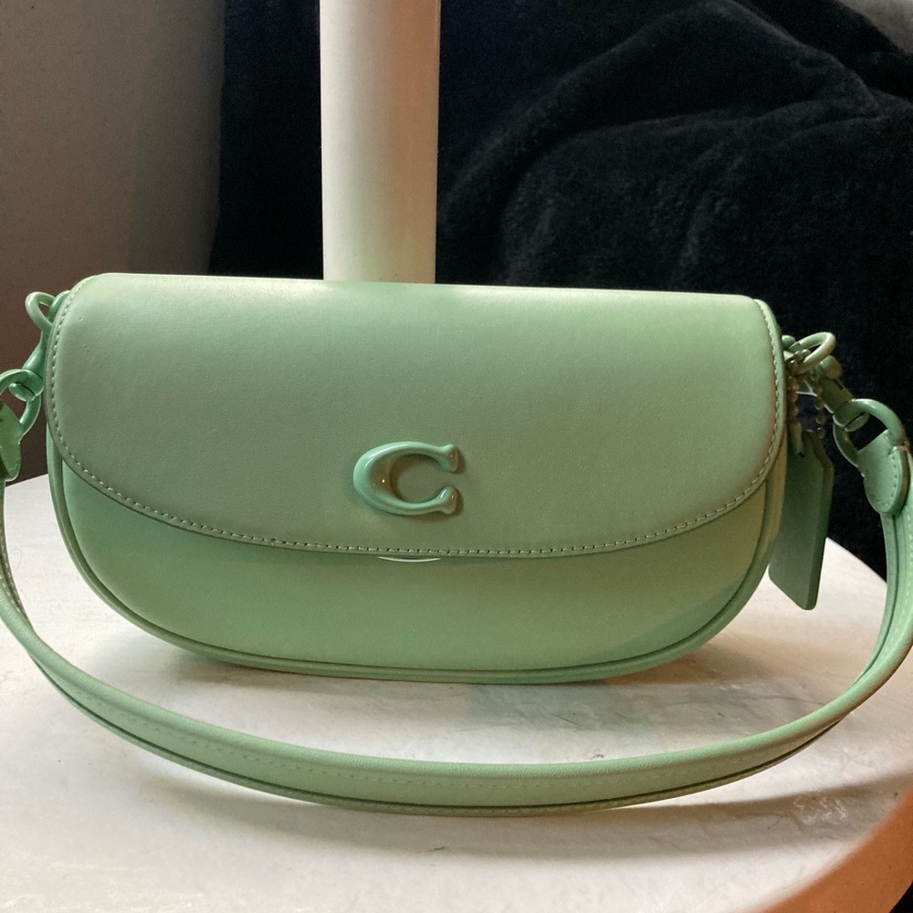 Coach Emmy Bag / Pistachio / 2 Straps (Shoulder & Crossbody)